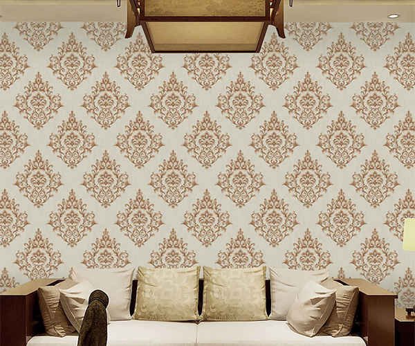 Washable vinyl coated wallpaper wall paper for home restaurant decoration